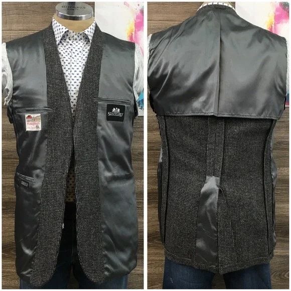 VINTAGE STAFFORD‎ Mens Tweed Blazer Sport Coat Casual Jacket Size 40L Wool Suit